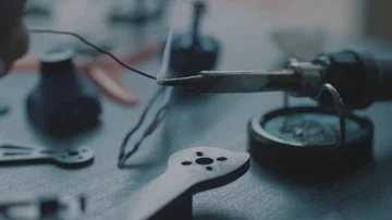 Core Wire Welding Drone Parts and Motors in Slow Motion Stock Footage 85479062