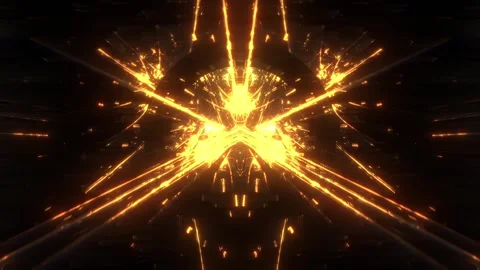 Core yellow neon light burst Stock Footage 326716656