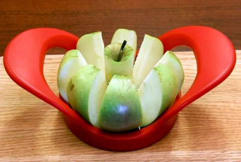 Cored apple Stock Photos