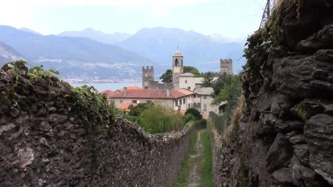 Corenno Plinio on Lake Como Vídeo Stock 140825145