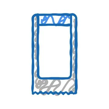 Corer pineapple icon doodle illustration 스톡 일러스트