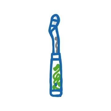 Corer tool pepper icon doodle illustration Stock Illustration