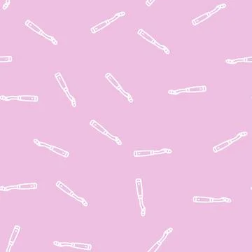 Corer tool pepper line seamless pattern Stock Illustration