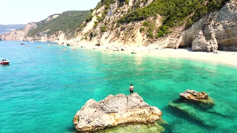 Corfu 09 - Beach 03 Video stock 255051278