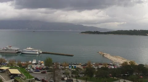 Corfu bay Greece Vidéo 47086357