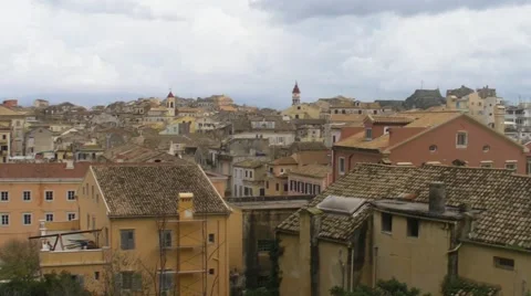 Corfu city Greece Vidéo 47084511