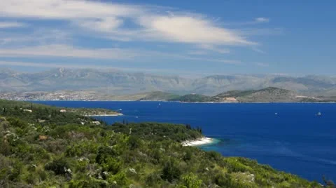Corfu coasline 02 Stock Footage 11256336