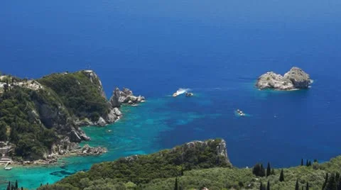 Corfu coasline Stock Footage 11256418