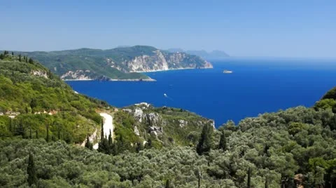 Corfu coastline 03 Stock Footage 11256235