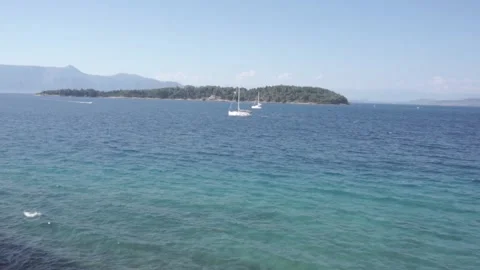 Corfu, Greece - Distant Island Stock Footage 143860299