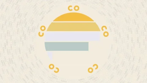 Corfu logo intro. Badge with the circular name and map of island. Modern Corf... Stock Footage 229251705