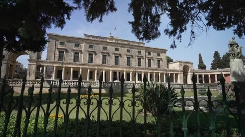 Corfu Museum of Asian Art in Anaktoron Square, Corfu Town, Corfu, Greece, Europe Stock Footage 277911071