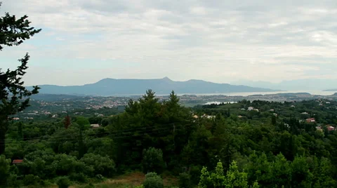 Corfu town cityscape Stock Footage 68922803