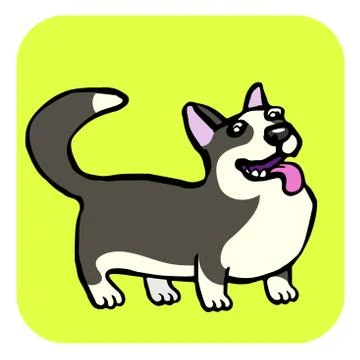 Corgi dog vector illustration Stock Illustration