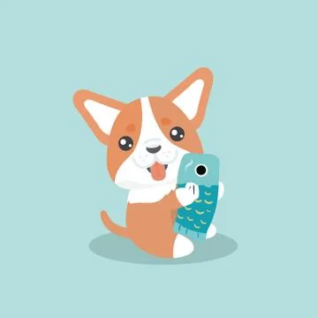 Corgi dog vector illustration. Stock Illustration