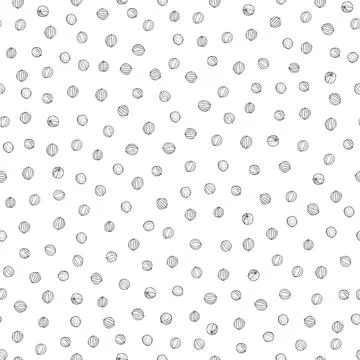 Coriander  seeds. Vector  pattern. Stock Illustration