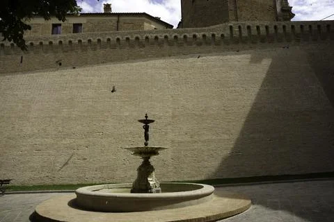 Corinaldo, medieval city Stockfoto's