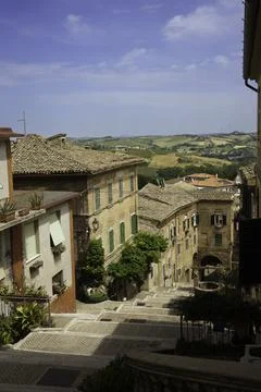 Corinaldo, medieval city 写真素材