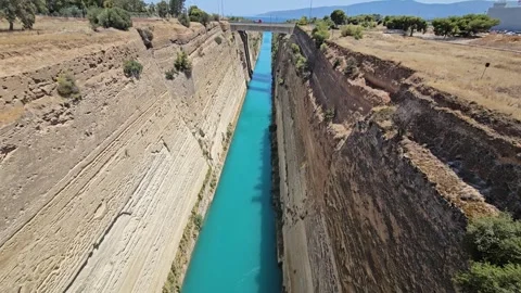 Corinth Canal Stock Footage 318612289