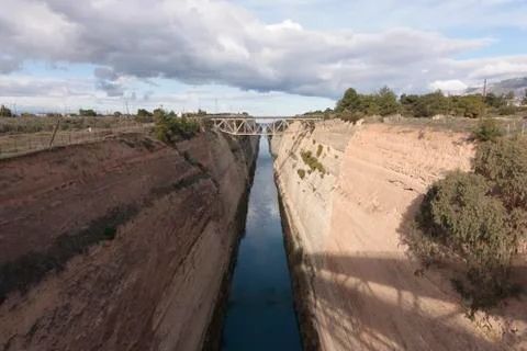 Corinth Canal Stock Photos