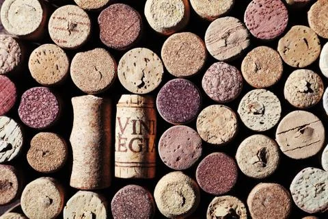 Cork background, closeup Foto stock