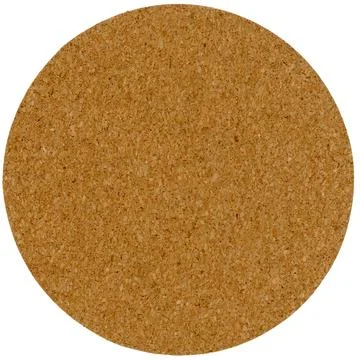 Cork beermat drink coaster over white Ilustração Stock