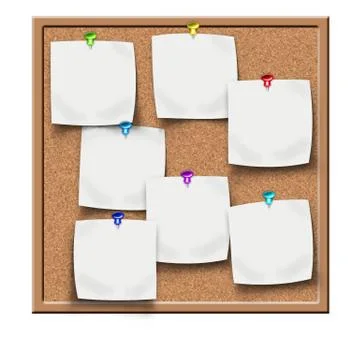 Cork board Stock Illustration