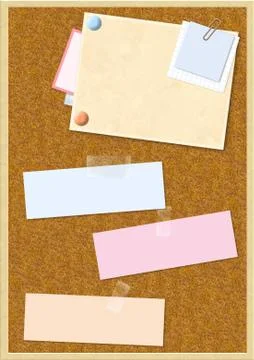 Cork board Stock Illustration