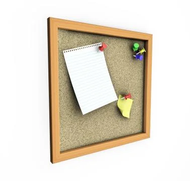 Cork board Stock Illustration