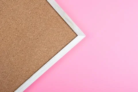 Cork board on red background Stock Photos