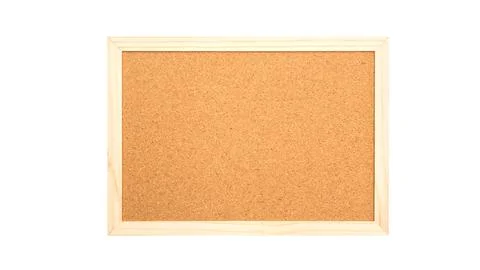 Cork board on a white background. Stock Photos