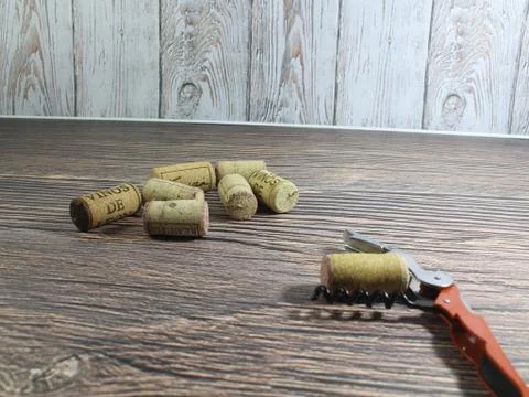 Cork bottle wine corks plug beautiful smell Stock Photos
