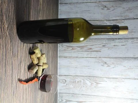 Cork bottle wine corks plug beautiful smell Foto stock