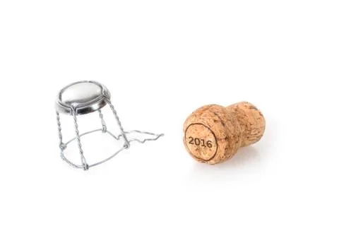 Cork of a champagne bottle Stock Photos