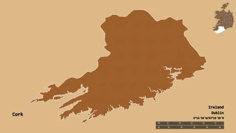 Cork, county of Ireland, zoomed. Pattern イラスト素材