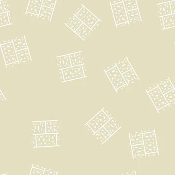 Cork floor line seamless pattern Stock Illustration