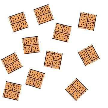 Cork floor vector seamless pattern Stock Illustration