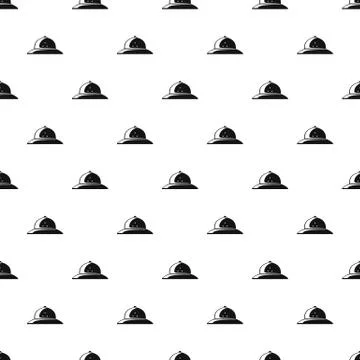 Cork helmet pattern seamless Stock Illustration