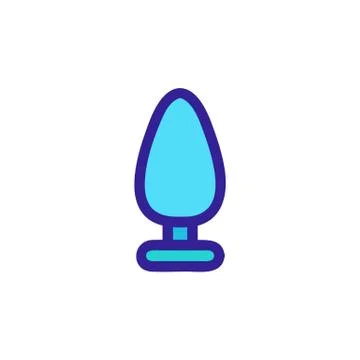 Cork icon vector. Isolated contour symbol illustration Stock Illustration