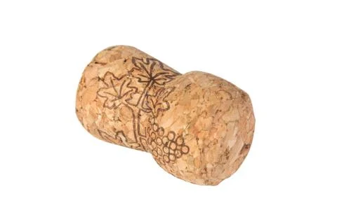 The cork isolated on white background Stock Photos