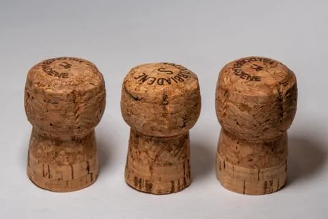 Cork isolated on white background Stock Photos
