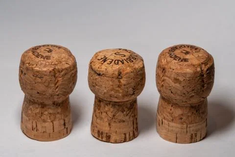 Cork isolated on white background Stock Photos