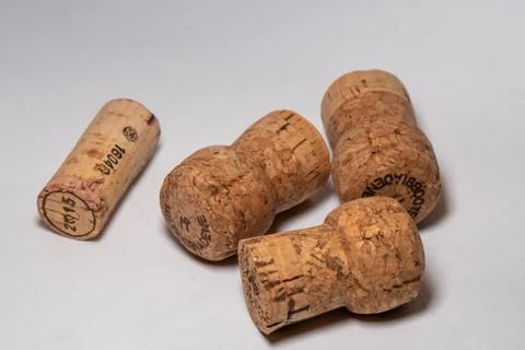 Cork isolated on white background Stock Photos