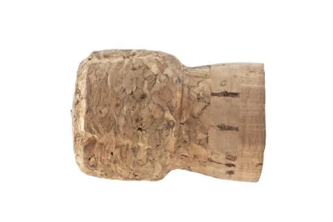 Cork plug isolated on white background Stock Photos