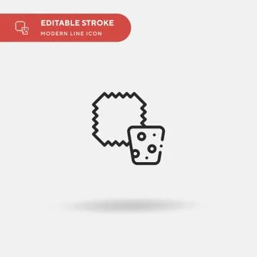 Cork Simple vector icon. Illustration symbol design template for web mobile U Stock Illustration