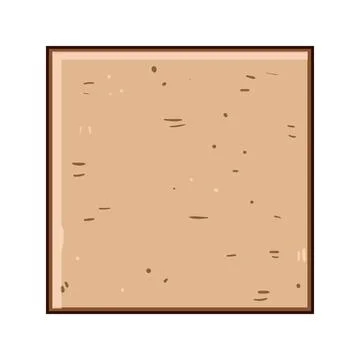 Cork square texture creating a natural background Stock Illustration