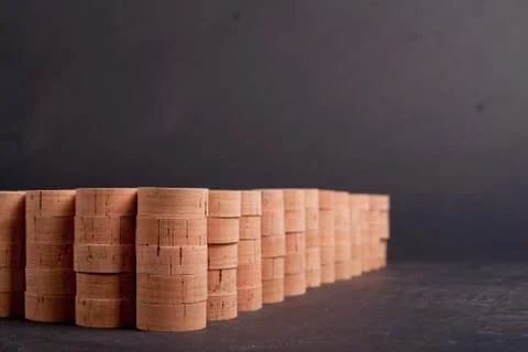 Cork timber Stock Photos