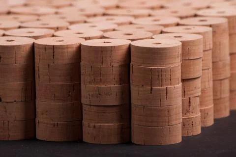 Cork timber Stock Photos