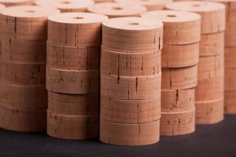 Cork timber Stock Photos