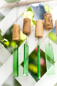 Cork windchime Foto stock